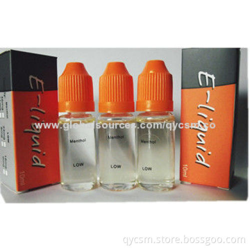 Customized Electronic Cigarettes Refill Liquid, Compatible with eGo E Cigarette